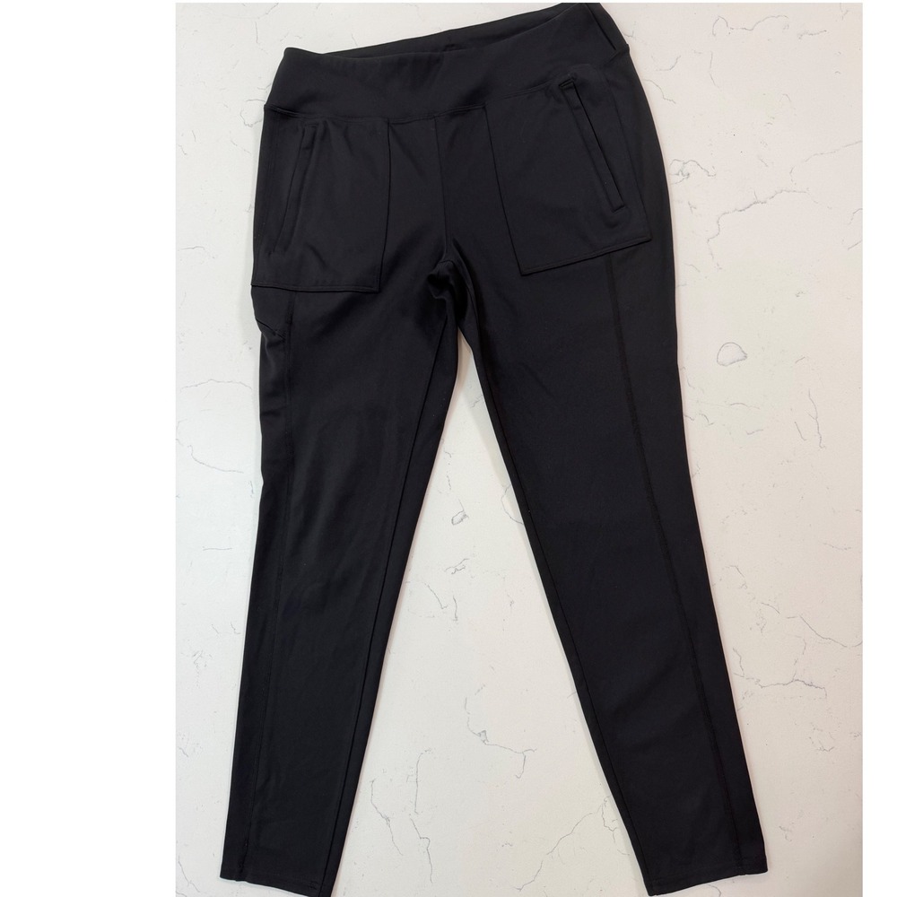 Ridgecut Toughwear Womens Black Work Leggings Utility Pants Pockets M